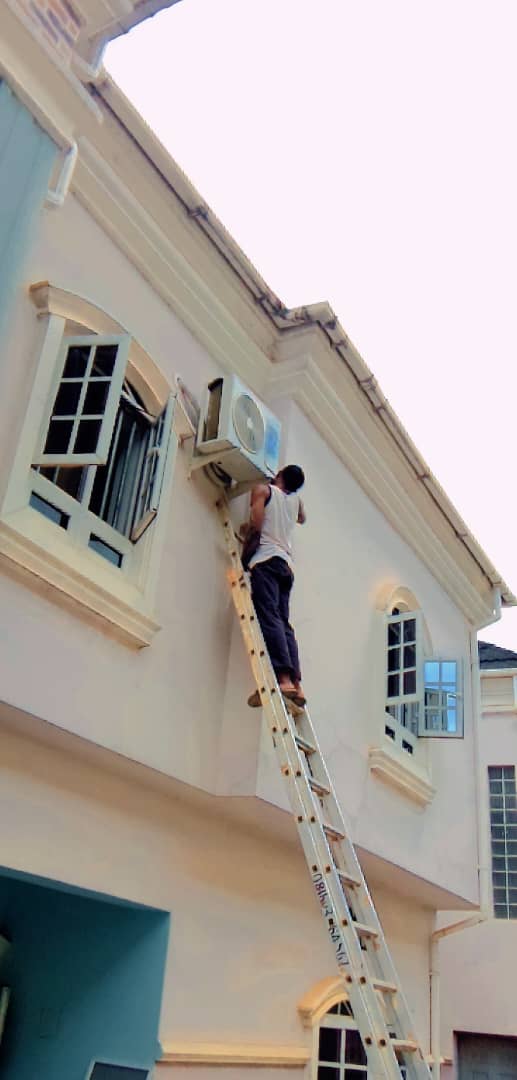 High-Rise AC Installation